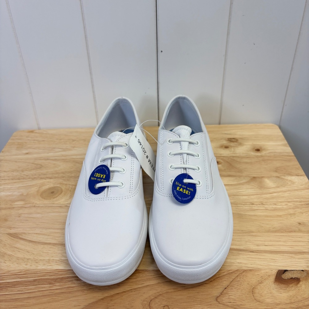 New Keds White Leather Sneakers 10